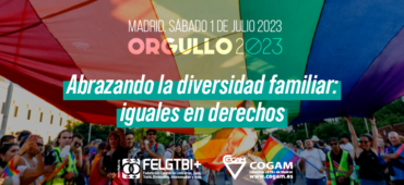 “Abrazando la diversidad familiar: iguales en derechos”, lema del Orgullo Estatal 2023