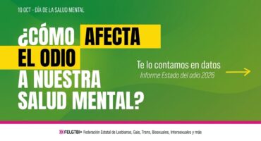 La LGTBIfobia impacta de forma permanente en la salud mental: una de cada 10 víctimas siente miedo constantemente